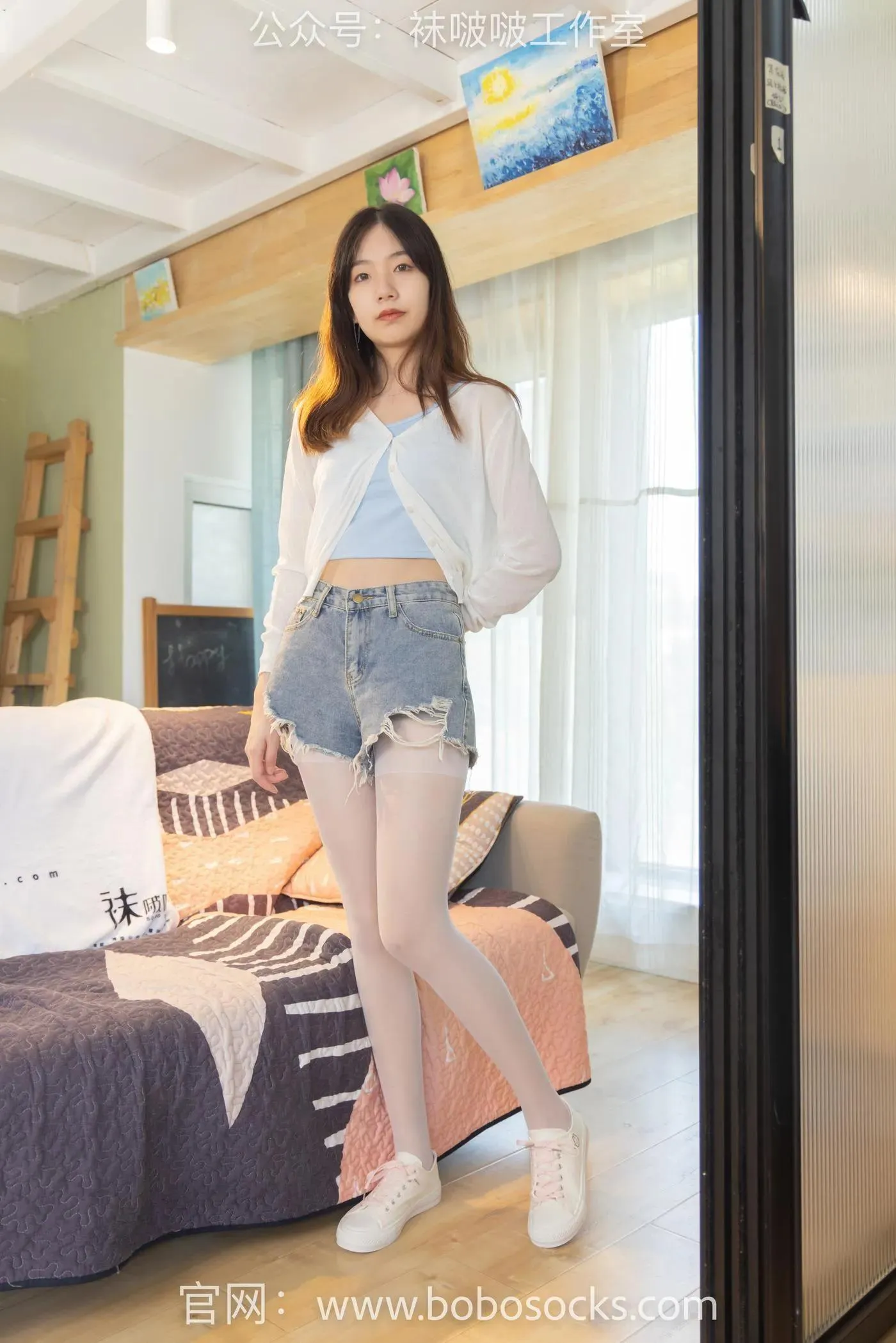 [BoBoSocks袜啵啵]NO.102 小甜豆-板鞋、白丝 [140P]插图